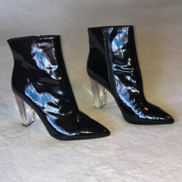 Jessica simpson patent leather booties Clearance